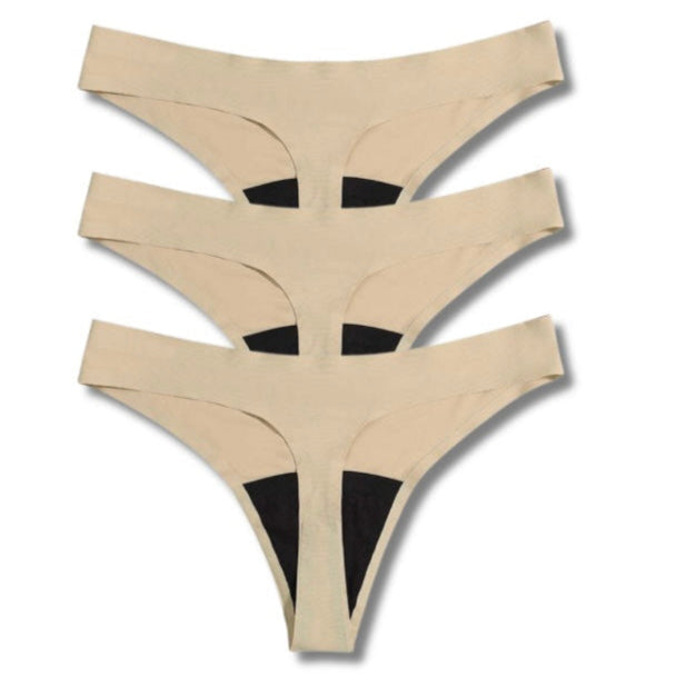 Everyday Leakproof Thong Period Underwear - Light - Moderate 🩸🩸 Pack of 3