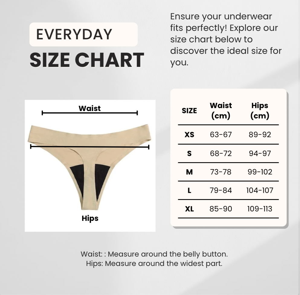 Everyday Leakproof Sweat-proof Thong - Light - Moderate 🩸💧