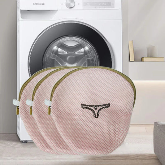 Pink Mesh Wash Bag
