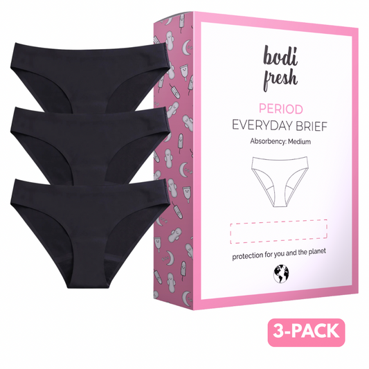 Everyday Hipster Leakproof Period Underwear - Moderate 🩸🩸🩸 3 Pack