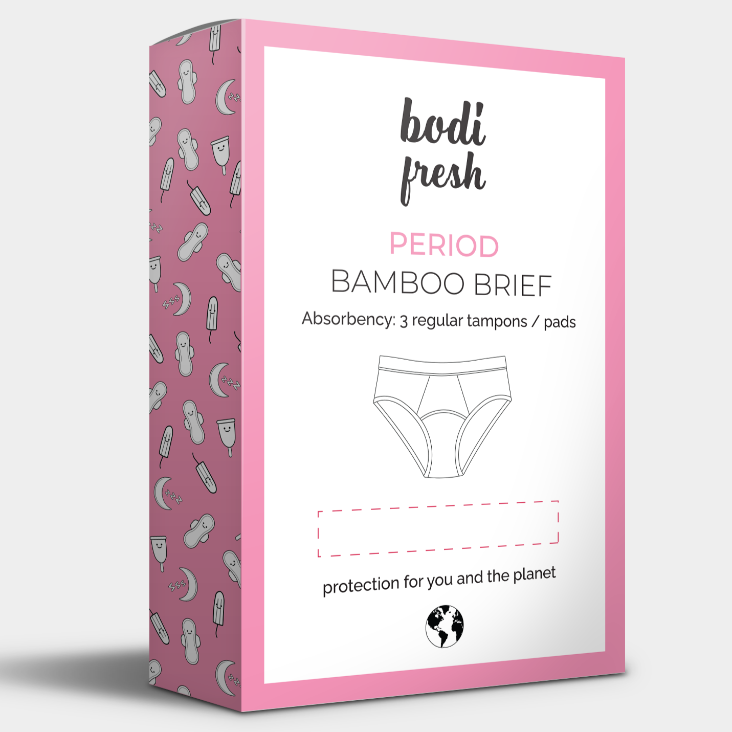 Organic Bamboo Period Brief - Moderate 🩸🩸🩸
