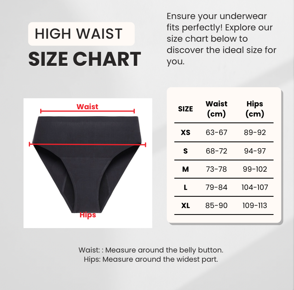 High Waist Ribbed Period Underwear - Heavy 🩸🩸🩸🩸🩸