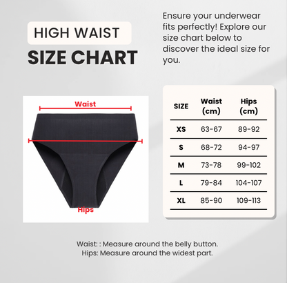 High Waist Ribbed Period Underwear - Heavy 🩸🩸🩸🩸🩸