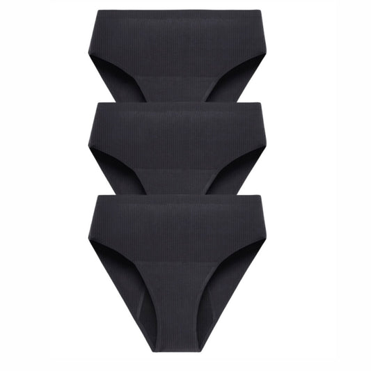 High Waist Ribbed Period Underwear - Heavy🩸🩸🩸🩸🩸 3 Pack