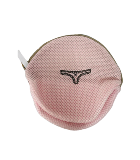 Pink Mesh Wash Bag