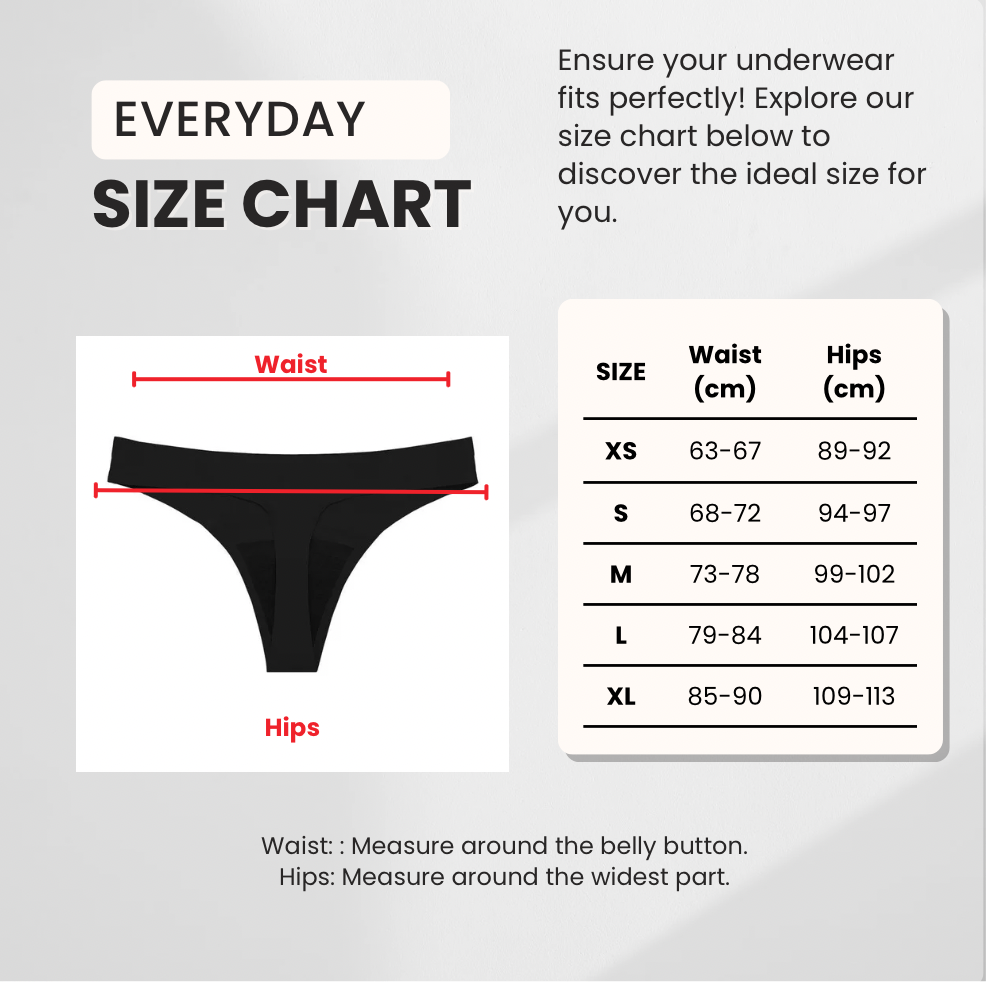 Leakproof Sweat proof Thong - Light 🩸