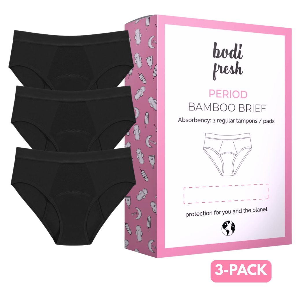 Bamboo Leakproof Period Underwear - Moderate 🩸🩸🩸 3 Pack