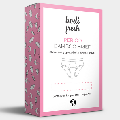 Organic Bamboo Period Brief - Moderate 🩸🩸🩸