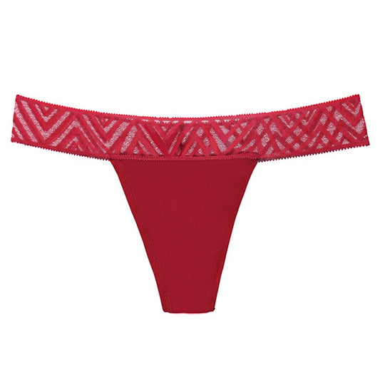 Lace Thong - Red 🩸